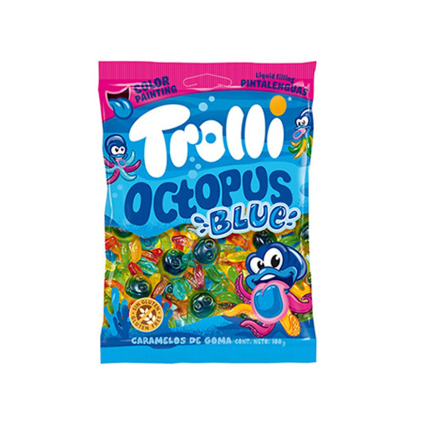 Trolli Caramelos Gomitas Octoplus Blue  100Gr
