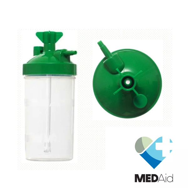 Vaso Humidificador De Oxigeno Bajo Flujo Medaid