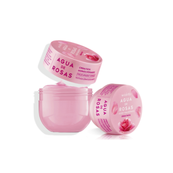 Violetta Agua De Rosas  Crema Facial Con Acido Hialuronico 80Gr
