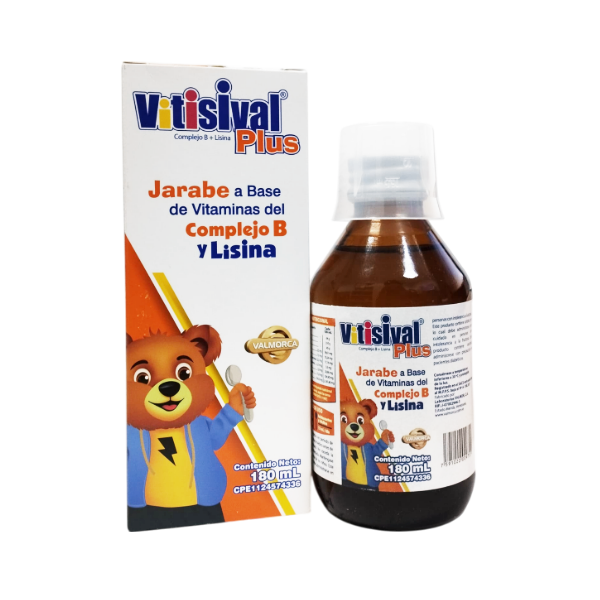 Vitisival Plus Complejo B+ Lisina Jarabe 180Ml Valmorca