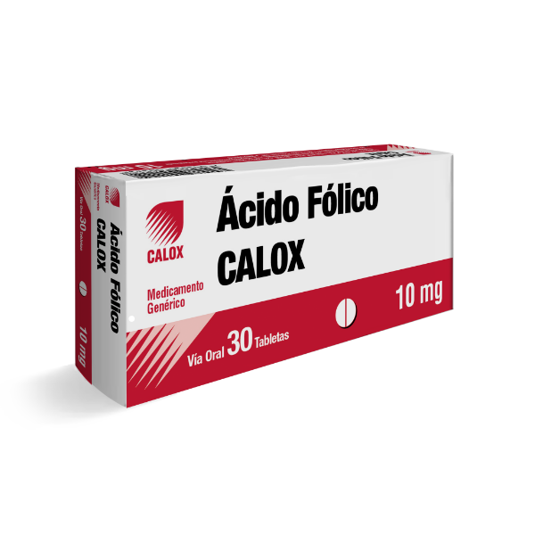 Ácido Fólico 10Mg X 30 Tabletas Calox