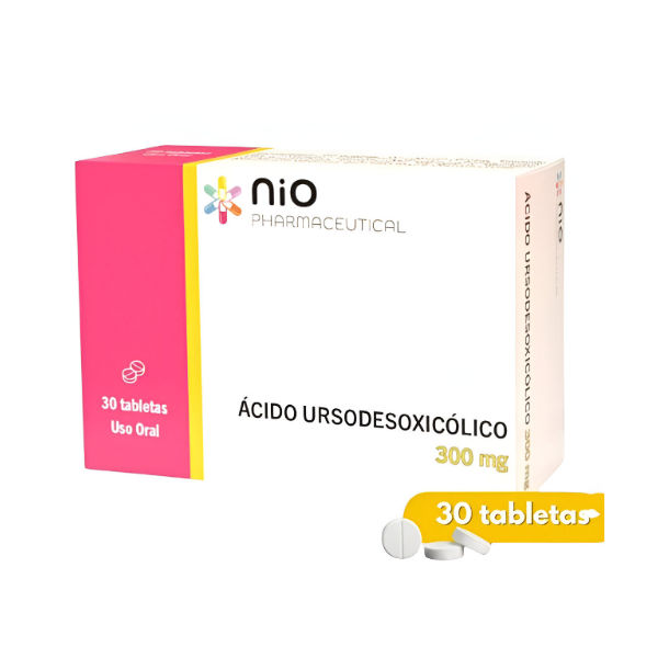 Acido Ursodesoxicolico 300Mg X 30 Tabletas Nio Pharmaceutical