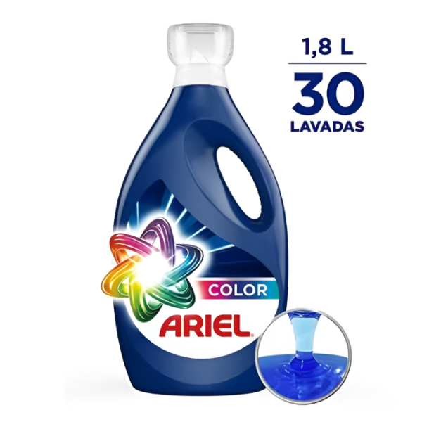 Ariel Detergente Líquido Revitacolor Concentrado 1.80L.