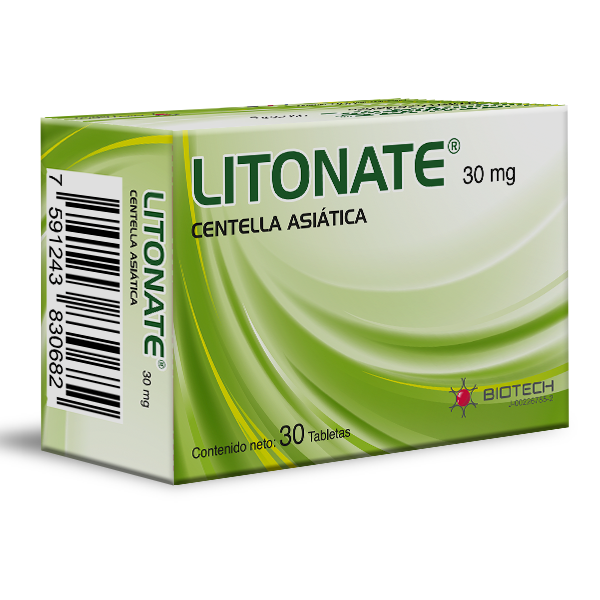 Litonate Centella Asiática 30Mg X 30 Tabletas Biotech