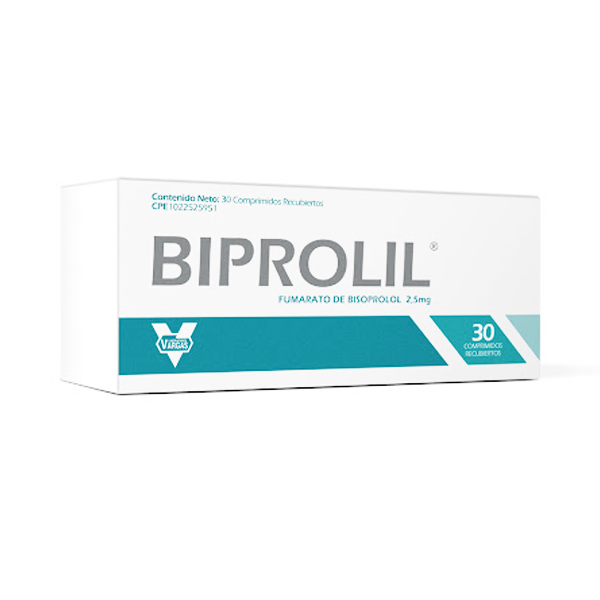 Biprolil Bisoprolol 2.5Mg X 30 Tabletas Vargas