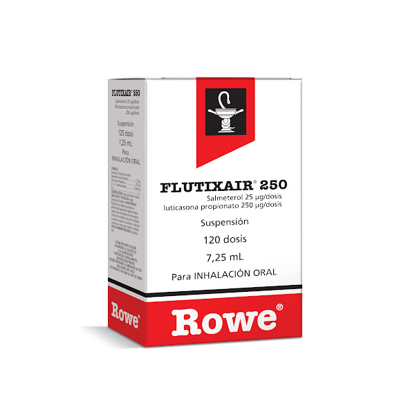 Flutixair Fluticasona+Salmeterol Inhalador 250-25Mcg/120Dosis Rowe