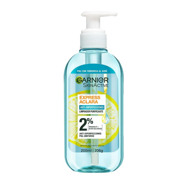 Garnier Limpiador Purificante Ácido  Salicílico Y Vitamina C 200Ml
