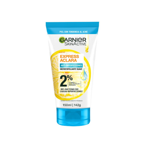 Garnier Micro Exfoliantes Con Vitamina  C Y Acido Salicilico X150Ml