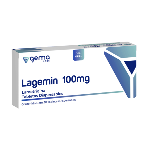 Lagemin Lamotrigina 100Mg X 10 Tabletas Gemalabs