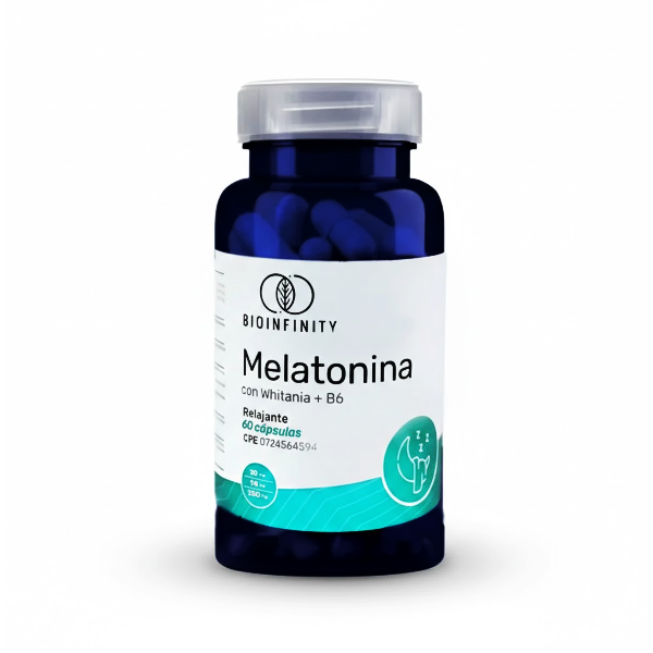 Melatonina + B6 X 60 Cápsulas Bioinfinity