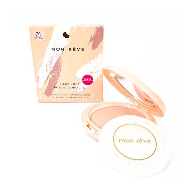 Mon Reve Polvo Compacto Silky Soft.  21-Coffe Beige 19Gr