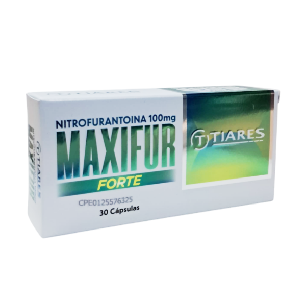 Nitrofurantoina Maxifur Forte 100Mg X 30 Capsulas Tiares
