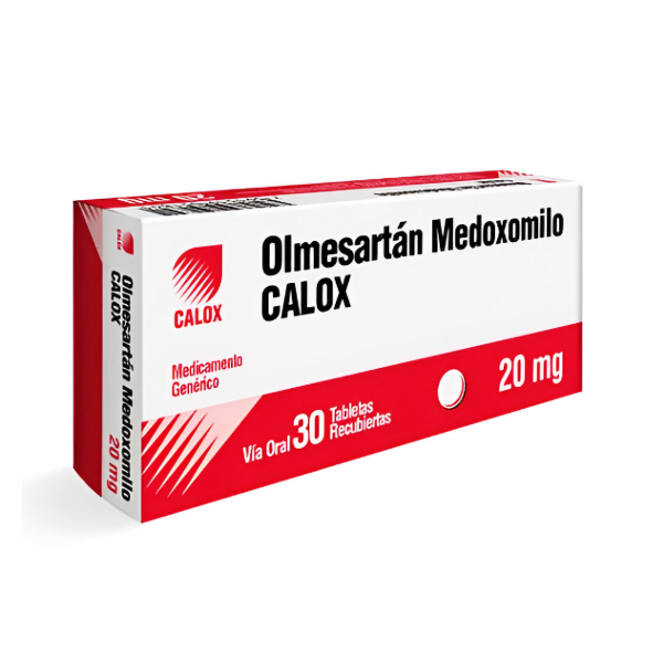 Olmesartán 20Mg X 30 Tabletas Calox