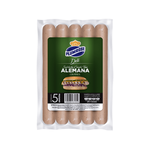 Plumrose Salchichas Deli Alemana X5 Unidades