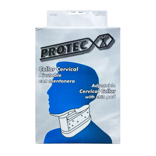 Protec Collar Cervical Ajustable Con Mentonera Talla M