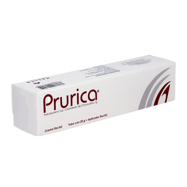 Prurica Policresuleno + Cincocaína Hidrocloruro 5Gr/1Gr Crema Rectal X 20Gr + Aplicador Rect Mallen
