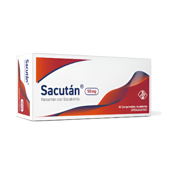 Sacutan Sacubitrilo+Valsartán 25.70/ 24.30Mg X 30 Tabletas Vargas