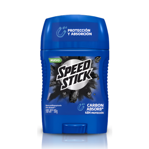 Speed Stick Desodorante Barra Carbon Absorbente 50Gr.