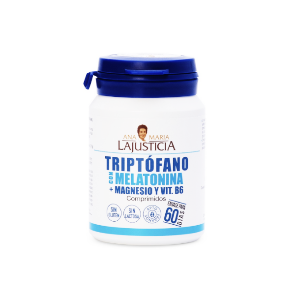 Triptofano-Melatonina-Magnesio-Vita-B6 X 60 Comprimidos La Justicia