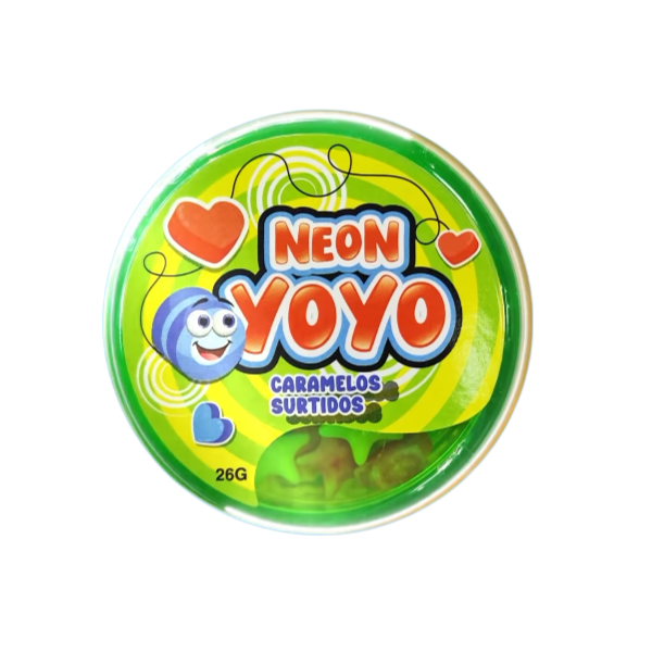 Wynco Neon Yoyo Caramelos Surtidos  X 26Gr.