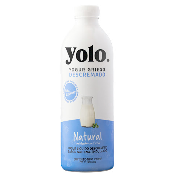 Yolo Yogurt Griego Liquido Natural X 750Ml
