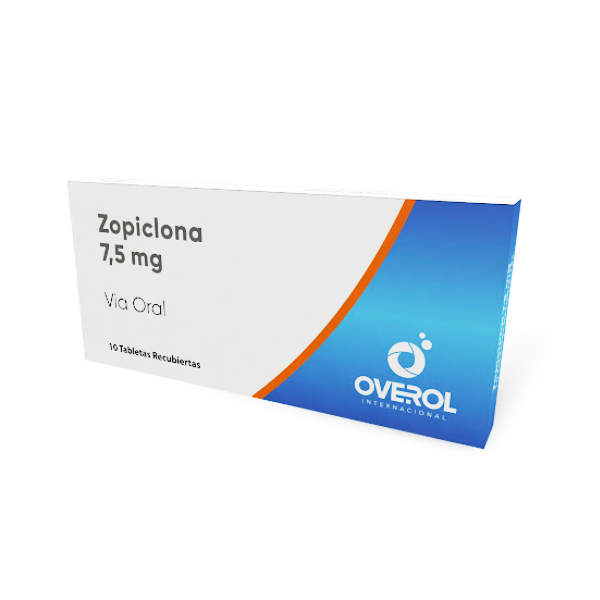 Zopiclona 7.5Mg X 10 Tabletas Overol Int.