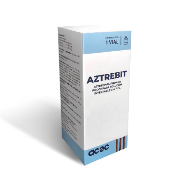 Aztrebit - Aztreonam Ampolla  1Gr Im/Iv Acec