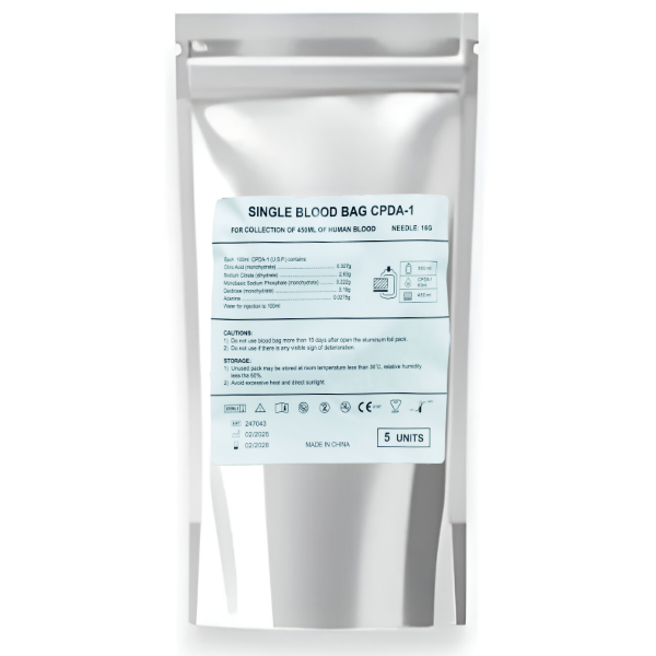Bolsa De Sangre Unica CPDA-1 X 5 Unidades. S/M