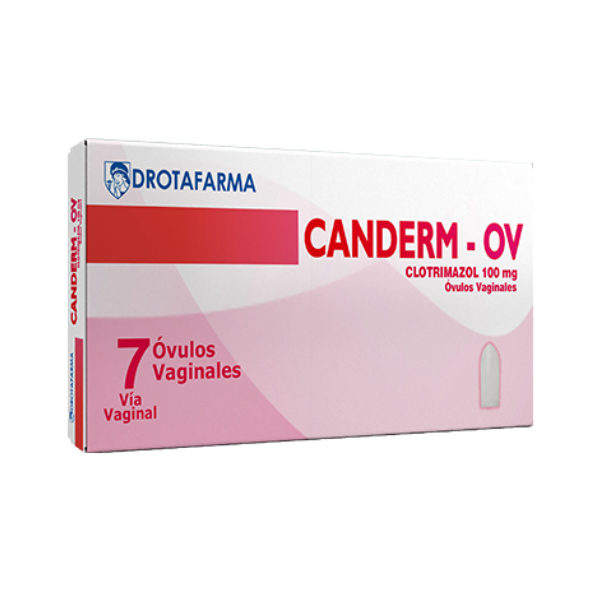 Canderm Clotrimazol 100Mg X 7 Ovulos Drotafarma