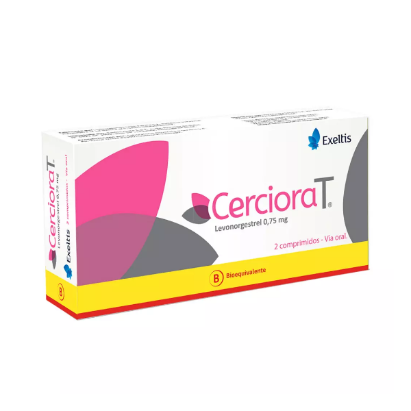 Cerciora T Levonorgestrel 0.75Mg X 2 Comprimidos Exeltis