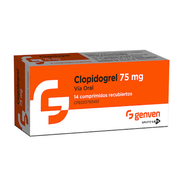 Clopidogrel 75Mg X 14 Tabletas Genven