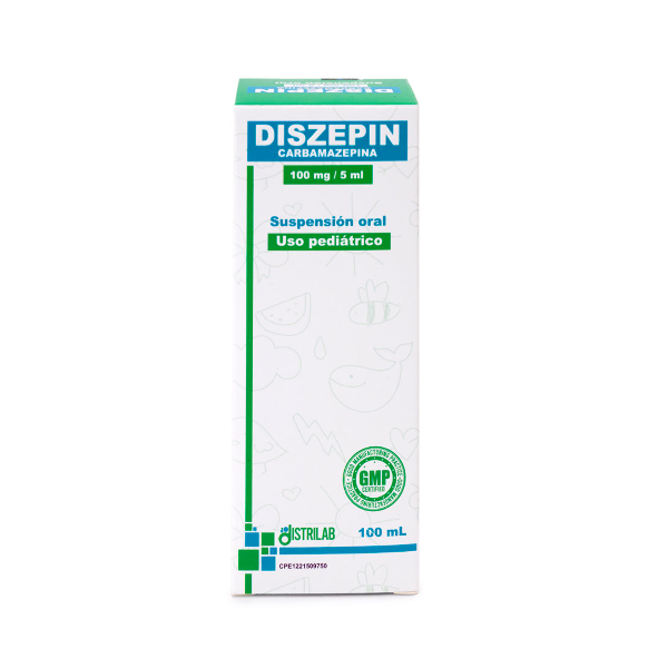 Diszepin Carbamazepina Pediatrico Suspensión Oral 100Mg/5Ml X 100Ml Distrilab