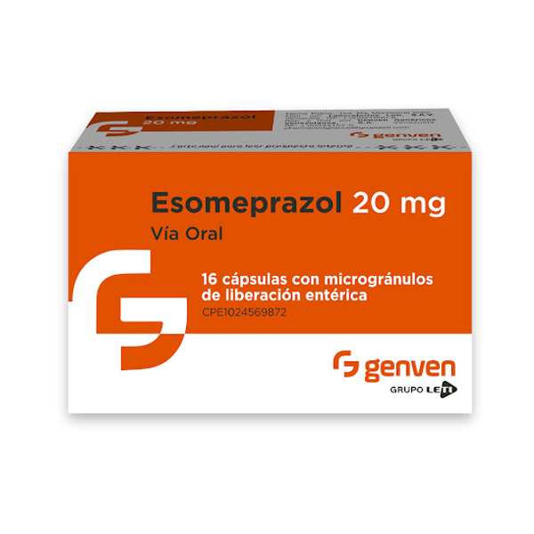 Esomeprazol 20Mg X 16 Capsulsa Genven