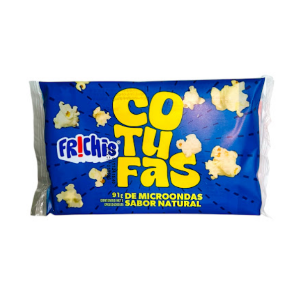 Frichis Cotufas Para Microondas Sabor Natural.91Gr
