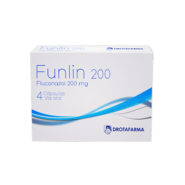 Funlin 200 Fluconazol 200Mg X 4 Cápsulas Drotafarma