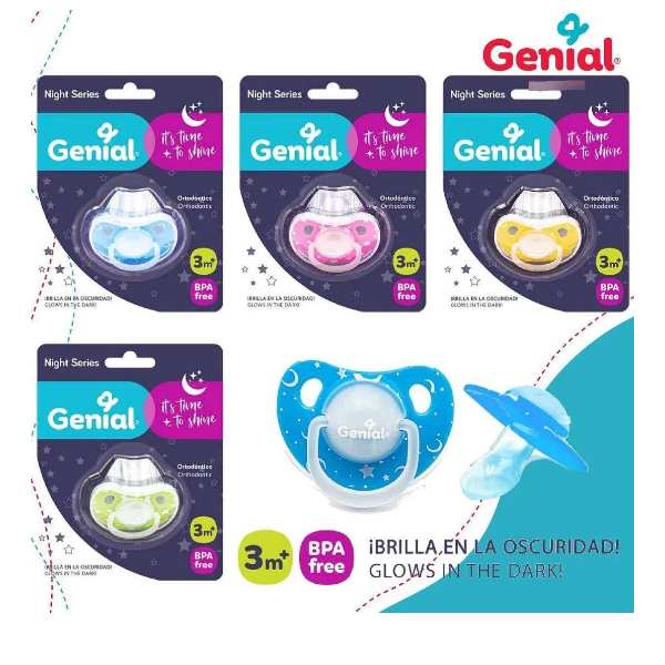 Genial Chupon Ortodontico 3M+ Gn-Pf2013 X 1 Unidad