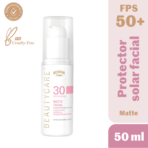 Hawaiian Tropic  Protector Solar Matte Facial 30Spf 50Ml