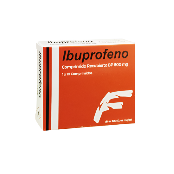 Ibuprofeno 800Mg X 10 Tabletas Fahd