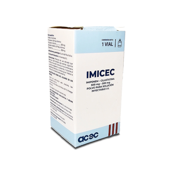 Imicec Imipenem + Cilastatina Ampolla 500Mg/500Mg I.V Acec