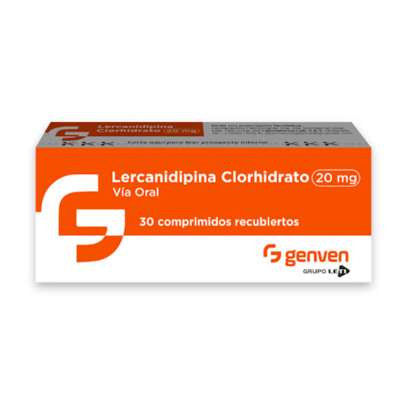 Lercanidipina 20Mg X 30 Comprimidos Genven