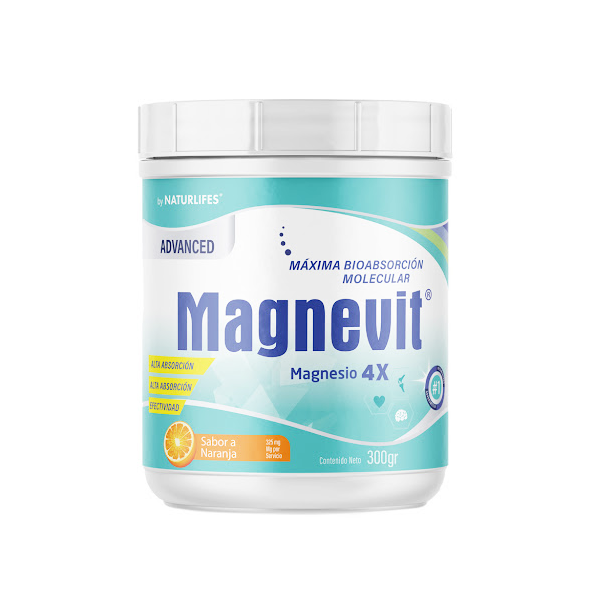 Magnevit X4 Polvo Sabor Naranja X 300Gr Natur Life´S