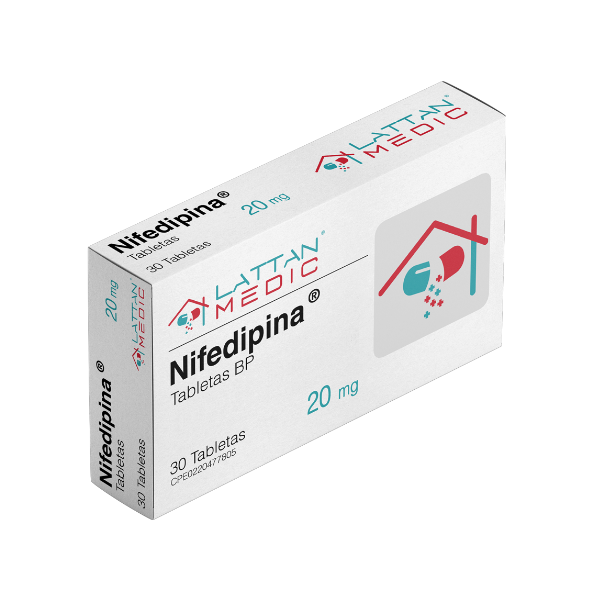 Nifedipina 20Mg X 30 Tabletas Lattan Medic