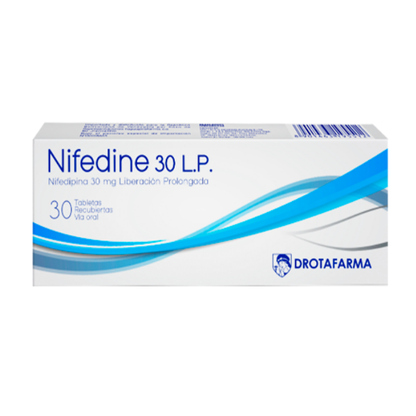 Nifedipina L.P 30Mg X 30 Tabletas Drotafarma