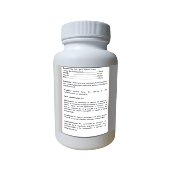 Omega 3 Plus 1250Mg X 60 Cápsulas Blandas Preventud - Imagen 3