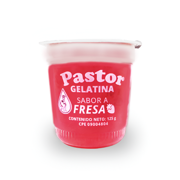 Pastor Gelatina Sabor Fresa 125Gr
