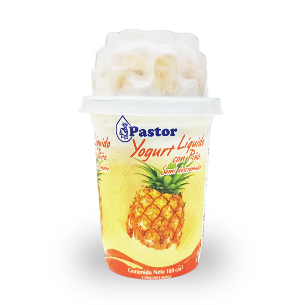 Pastor Yogur Liquido Con Piña Semi Descremado 180Gr