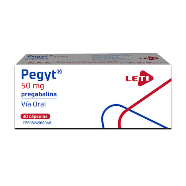 Pegyt Pregabalina 50Mg X 30 Capsulas Leti