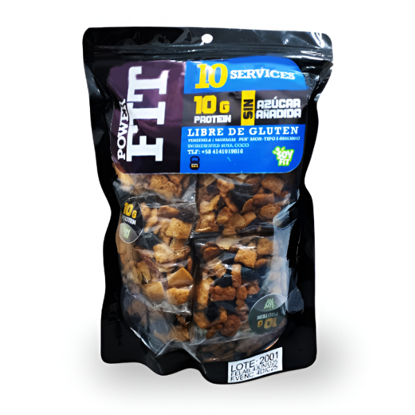 Power Fit Cereal A Base De Soya Coco Pasas Mani Empaque Con 10 Servicios