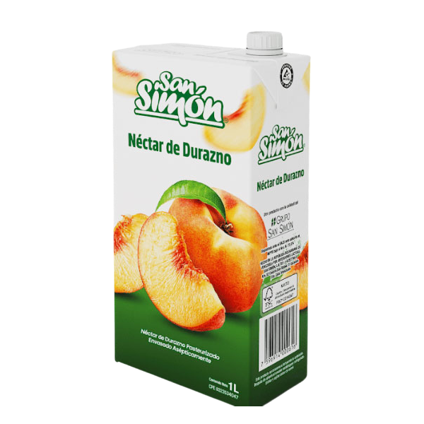 San Simon Nectar De Durazno 1Lt.