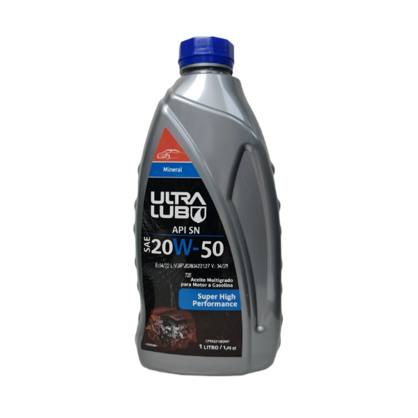 Ultra Lub Aceite Multigrado Para Motor A Gasolina 20W 50 1L